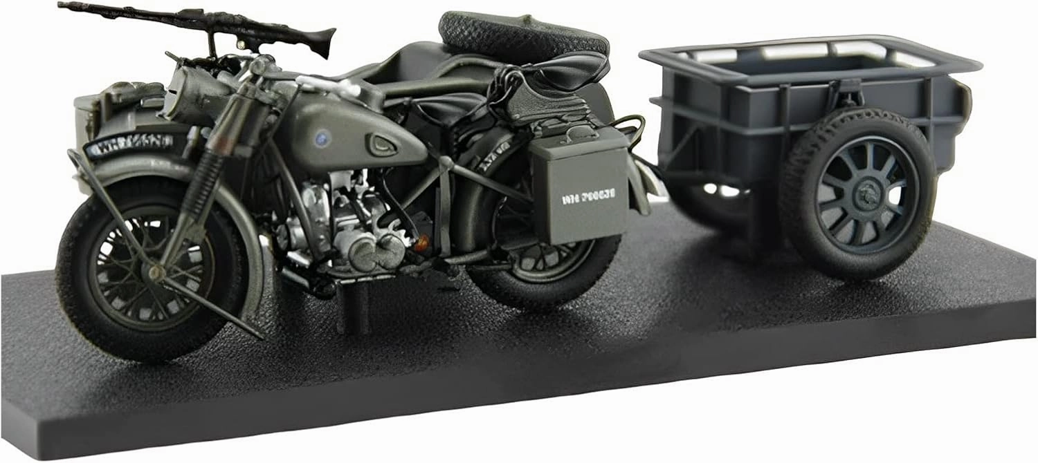 Treasureable Alloy Vehicle Model 1 24 Classic R75 World War Ii German 750 Motorcycle Alloy Model Cars Toy Vehicle Collection Festive Deluxe Gift