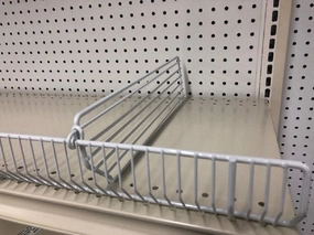 Trion 3 in. H x 1/2 in. W x 19 in. L Powder Coated Gray Shelving Unit