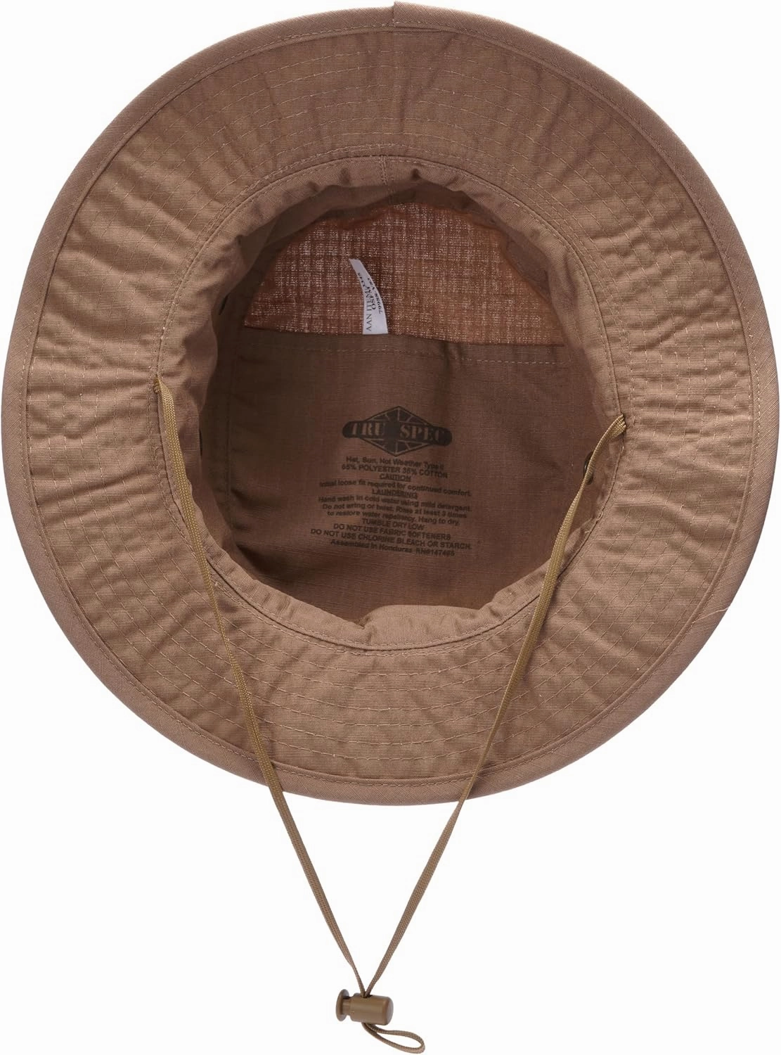 Tru-Spec Gen-II Adjustable Boonie Hat - Military Standard Issue - Adjustable Strap - 65/35 Polyester/Cotton Rip-Stop - OSFM