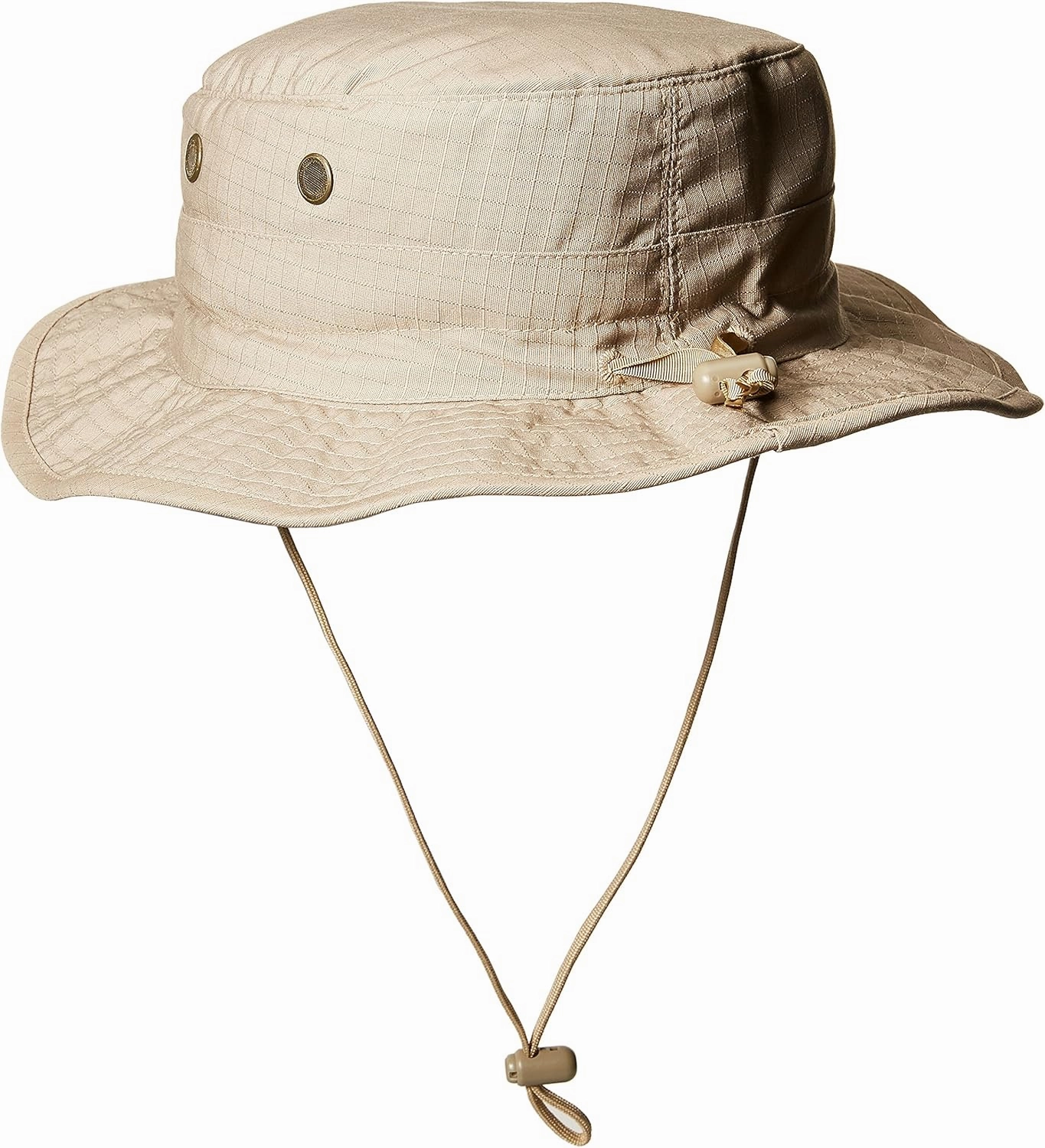 Tru-Spec Gen-II Adjustable Boonie Hat - Military Standard Issue - Adjustable Strap - 65/35 Polyester/Cotton Rip-Stop - OSFM