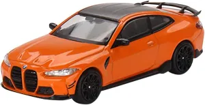 TrueScale Miniatures MINI GT 1/64 BMW M4 M Performance (G82) Fire Orange (Right Handle) Finished Product