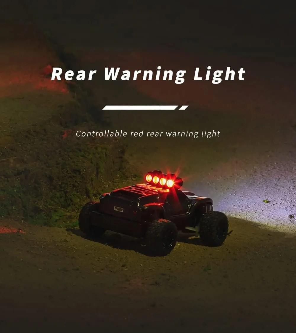 Turbo Racing 1:76 Scale RC Sport Car, Table Racing 2.4GHZ Remote Control Mini Model Crawler Car with Full Proportional RTR for Adults Toys (Monster Truck Yellow C81)