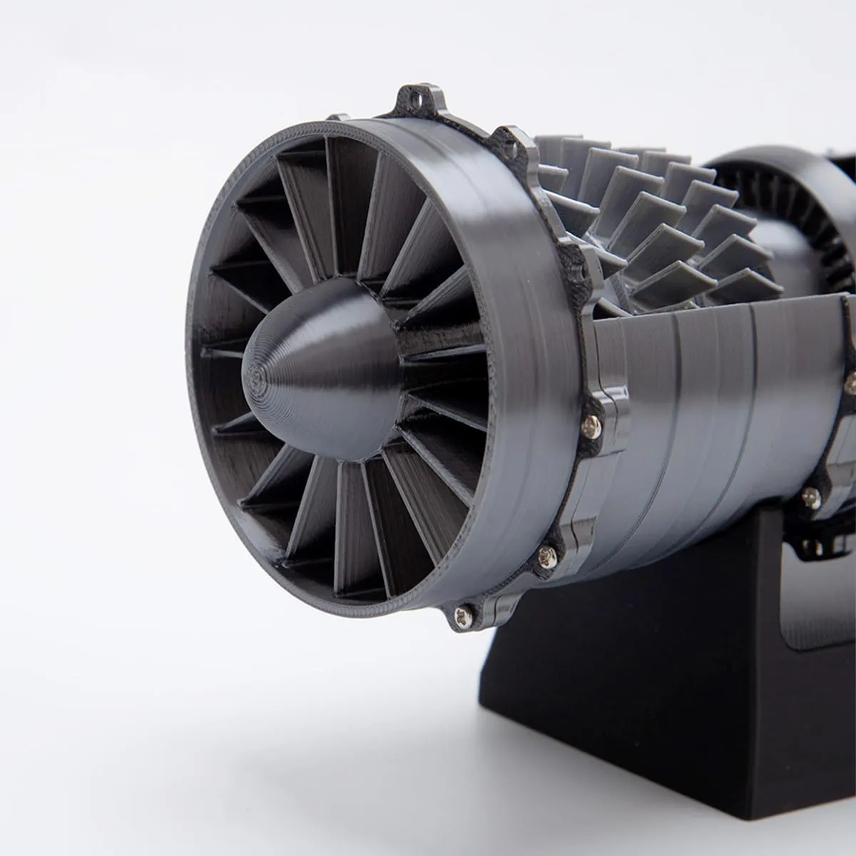 Turbofan Engine Model Kit, 1/18 Scale 3D Printed WS-15 Functional Motor Model Kit with LED, Collectible DIY Kit for Adults (50  PCS)