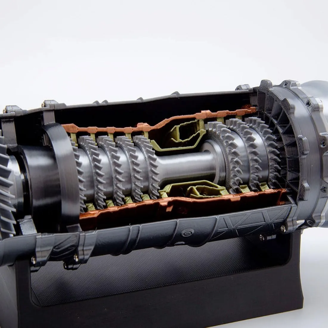 Turbofan Engine Model Kit, 1/18 Scale 3D Printed WS-15 Functional Motor Model Kit with LED, Collectible DIY Kit for Adults (50  PCS)