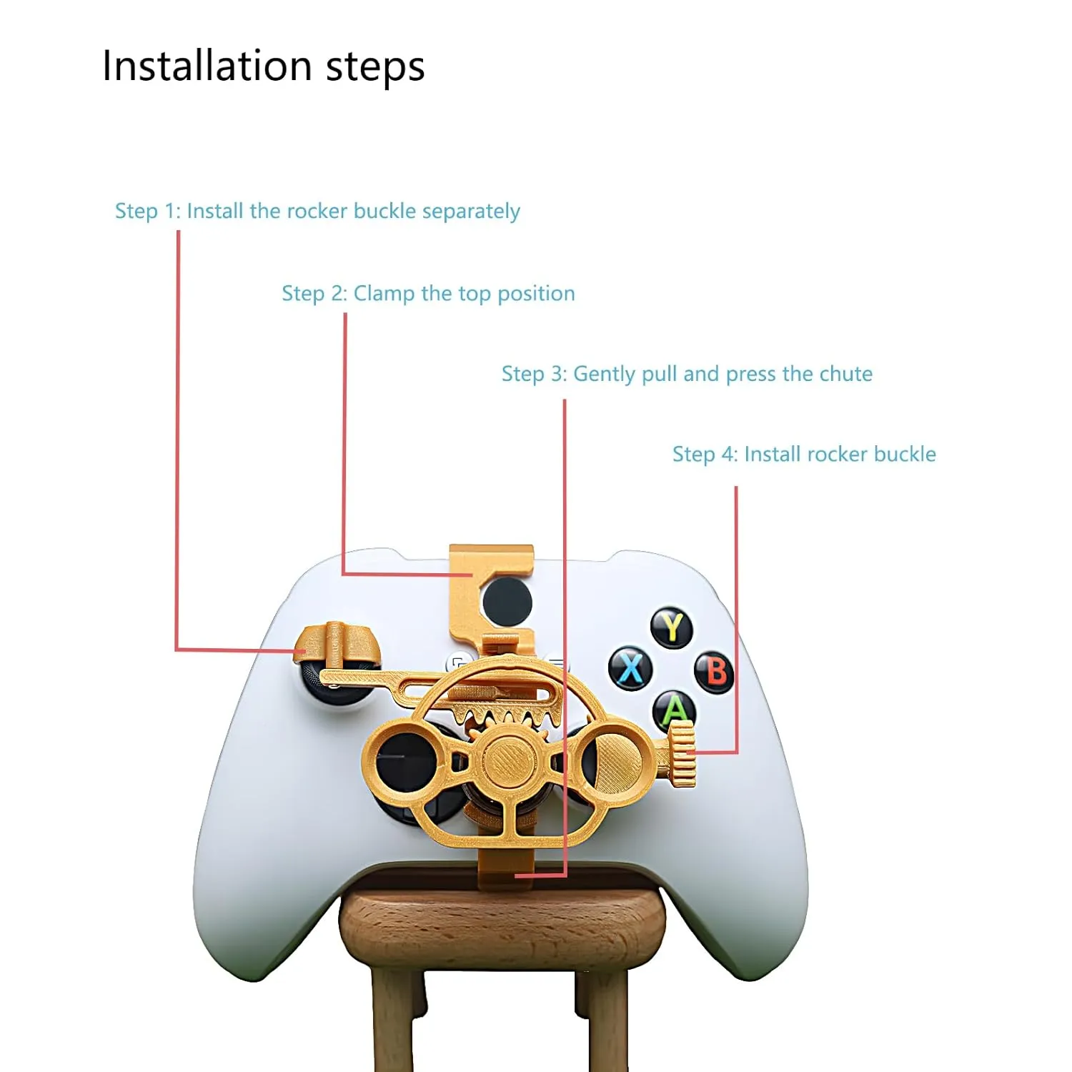 TXW Game Controller Mini Steering Wheel for Xbox Accessory for XboxSeries X/S Racing Video Game,Game Joystick Racing Games Controller (White)