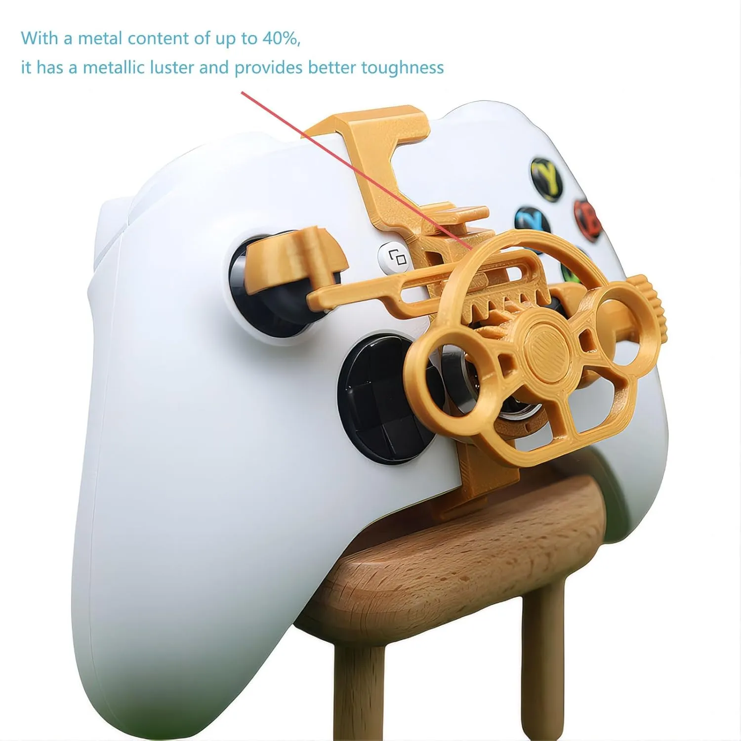 TXW Game Controller Mini Steering Wheel for Xbox Accessory for XboxSeries X/S Racing Video Game,Game Joystick Racing Games Controller (White)