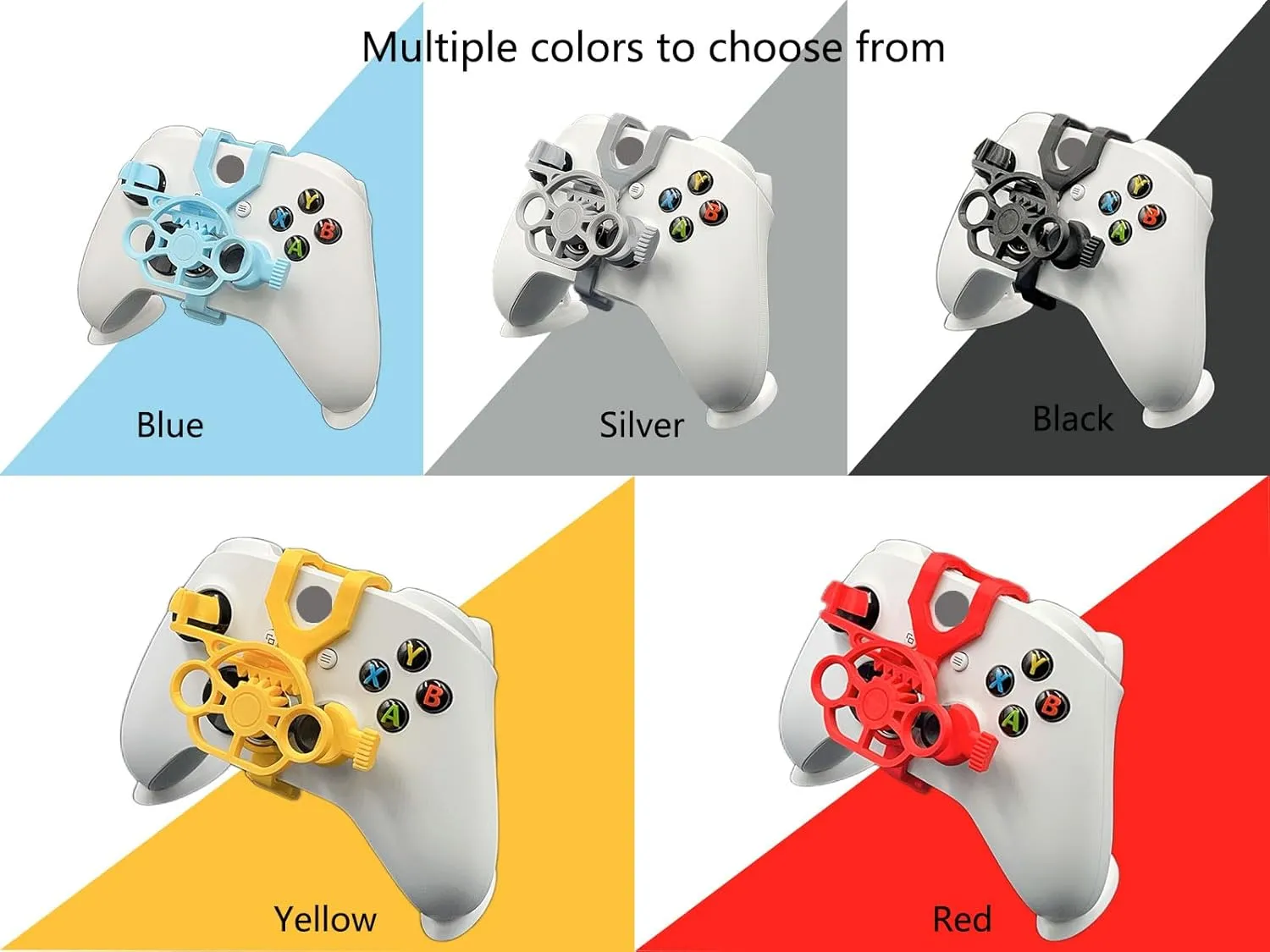 TXW Mini Racing Steering Wheel for Xbox ONE X/S/Elite Game Controller,Racing Games Controller Steering Wheel Attachment Accessory for Xbox ONE (Yellow)
