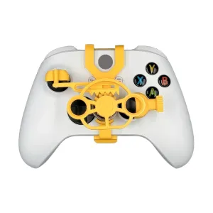 TXW Mini Racing Steering Wheel for Xbox ONE X/S/Elite Game Controller,Racing Games Controller Steering Wheel Attachment Accessory for Xbox ONE (Yellow)