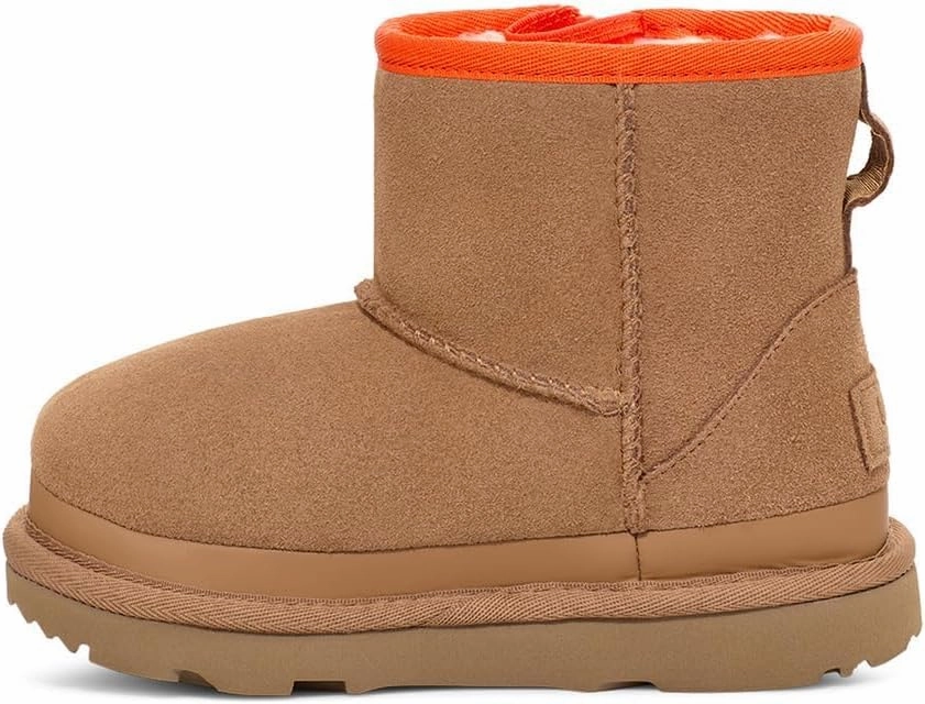 UGG Kids' Classic Mini Zipper Tape Logo Boot