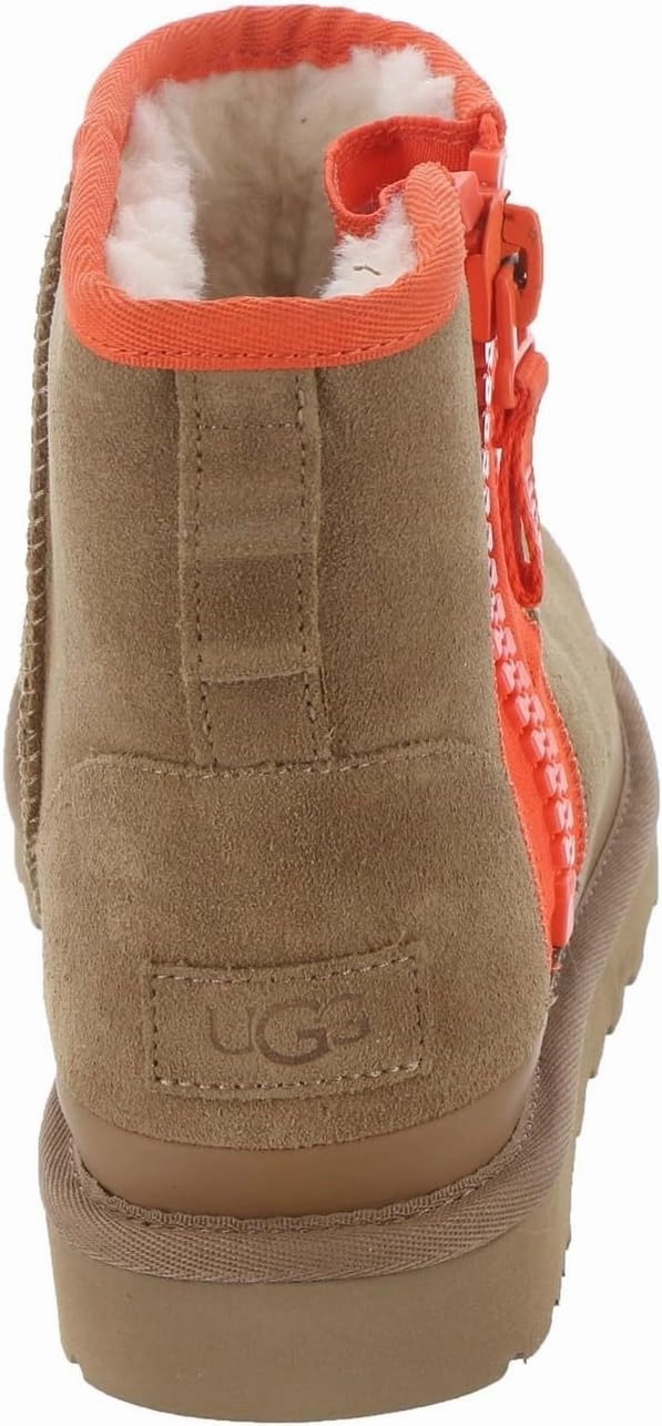 UGG Women's Classic Mini Zipper Tape Logo Boot