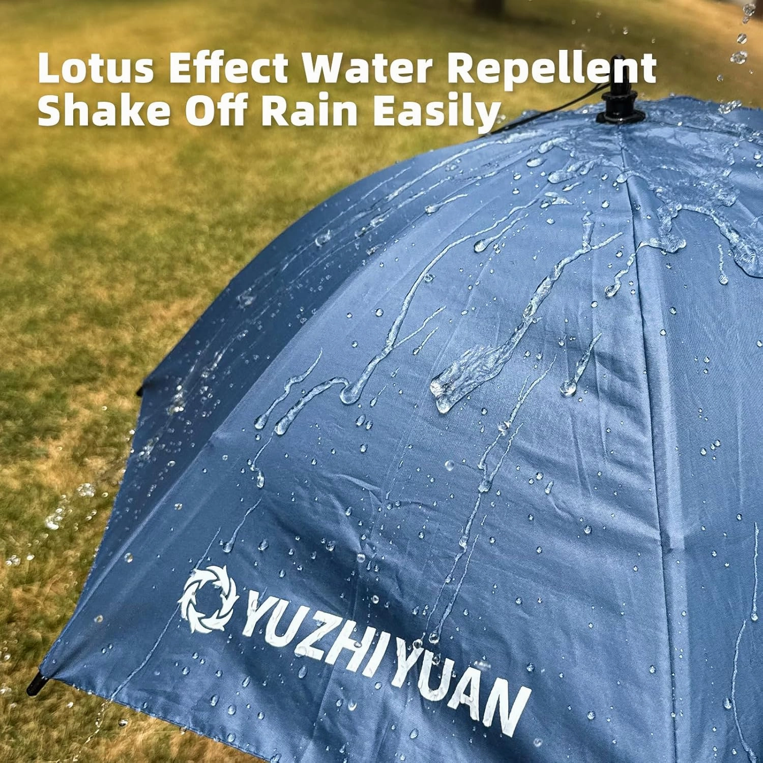 Umbrella Hat, 30.7/35.4/42.9 inch Umbrella Hats for Adults, Professional Black Coating Provides UPF 50  UV Protection, Silicone Headband and Chin Strap for Fishing, Camping, Gardening Shade and more.