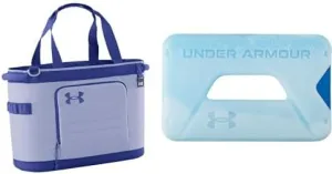 Under Armour Cooler Tote Bag Holds 30 Cans   1.5lb Ice Block Blue OSFA