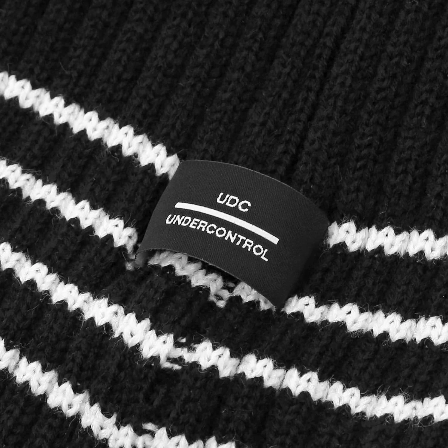 UNDERCONTROL Flexible Fit Logo Embroidery Unisex Fall Winter Thin Long Acryl Trawler Beanie Knit Slouchy Skull Ski Hat Korea