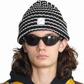 UNDERCONTROL Flexible Fit Logo Embroidery Unisex Fall Winter Thin Long Acryl Trawler Beanie Knit Slouchy Skull Ski Hat Korea