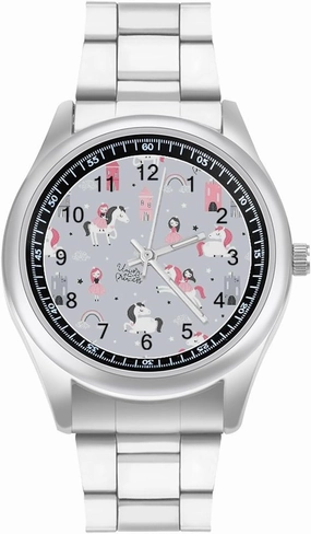 Unicorn Princess Casual Wrist Watches for Men Classic Business Dress Watch Big Face for Work Gym