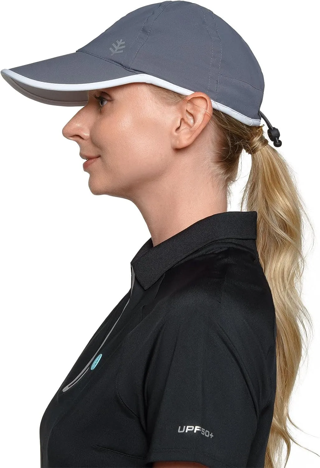Unisex Sports Cap - UPF 50 Sun Protective - Reflective Logo - Lenny