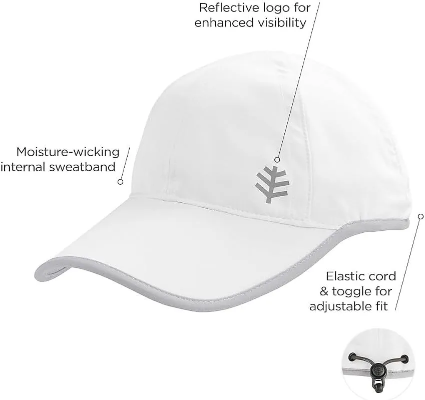 Unisex Sports Cap - UPF 50 Sun Protective - Reflective Logo - Lenny