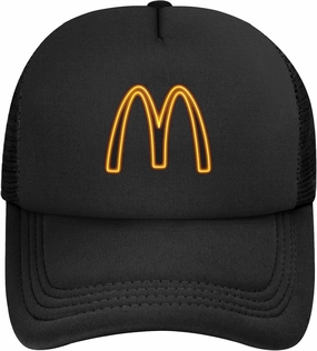 Unisex Adult Black Mesh Baseball Caps for Men Women with Snapback Closure Classic Trucker Hats Adjustable Plain Golf Dad Hat