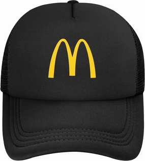 Unisex Adult Black Mesh Baseball Caps for Men Women with Snapback Closure Classic Trucker Hats Adjustable Plain Golf Dad Hat