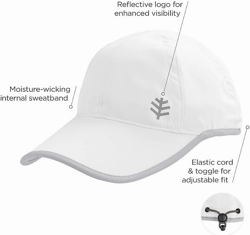 Unisex Sports Cap - UPF 50 Sun Protective - Reflective Logo - Lenny