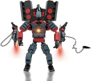 Upgraded Version of Toilet Series Building Block Toys, Titan Clock Man Building Block Toys, Replicable Assembly Building Block Toys, Titan Speaker Man Titan Tv Man (Sound)