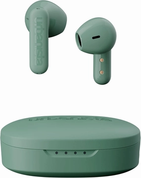 Urbanista True Wireless Earbuds, Bluetooth 5.2 Earphones with Touch Controls & Noise Cancelling Microphone, 32 Hr Total Playtime, USB C Charging Case, IPX4 Water Resistant, Copenhagen, Sage Green