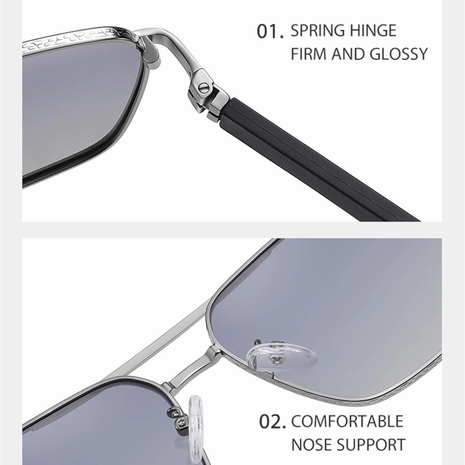 Uv400 Sunglasses Men Sun Glasses Women Metal Eyeglasses Sports Travel Shade Eyewear