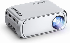 Vamvo Projector Mini Portable Video Projector, Movie Projectors For Home Theater Compatible with HDMI/TYPE-C/USB/VGA/AV/Smartphone/TV Box/Laptop/ iOS/Android