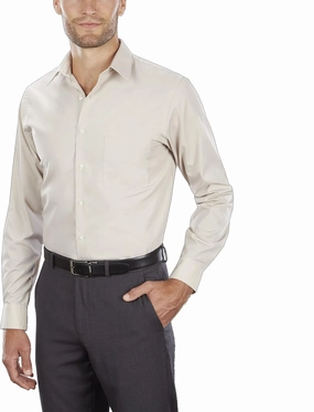 Van Heusen Men's Tall FIT Dress Shirts Poplin