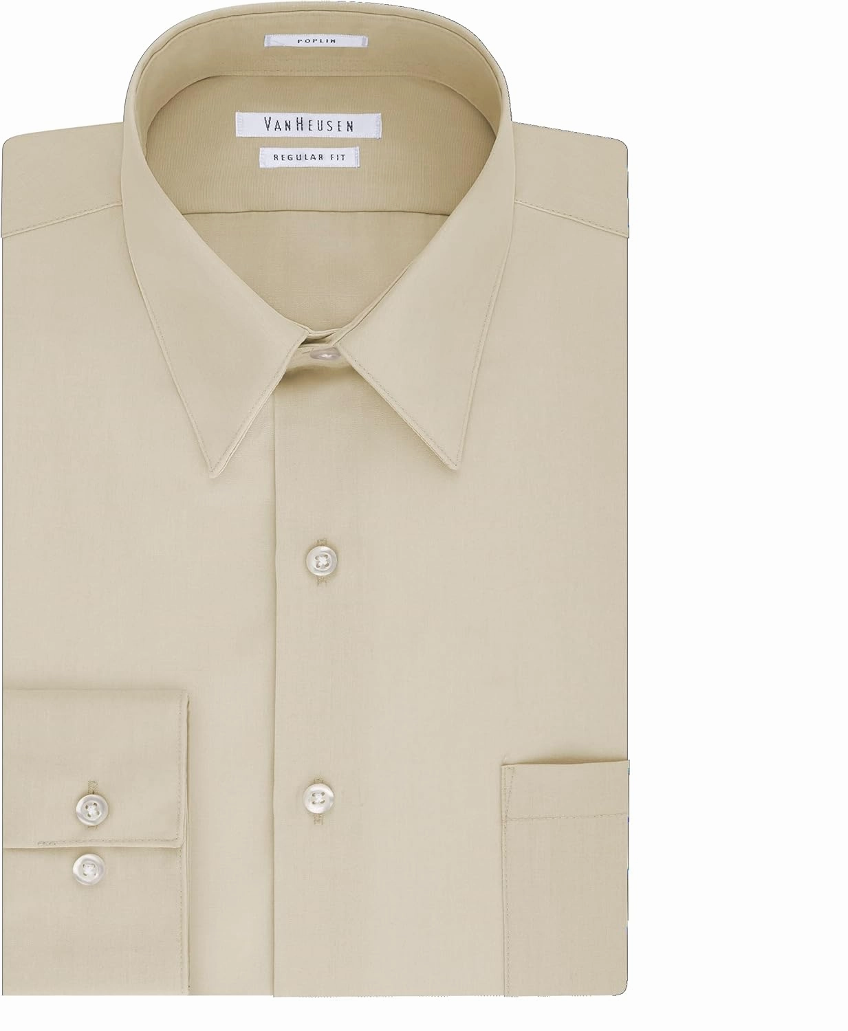 Van Heusen Men's Tall FIT Dress Shirts Poplin