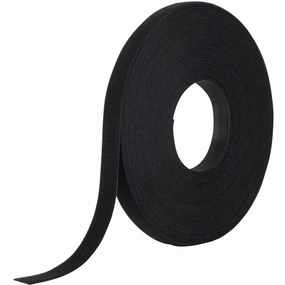 VELCRO Brand ONE_WRAP Tape ¾ " x 25 Yard Double Sided Self Gripping Roll, 189645, Black
