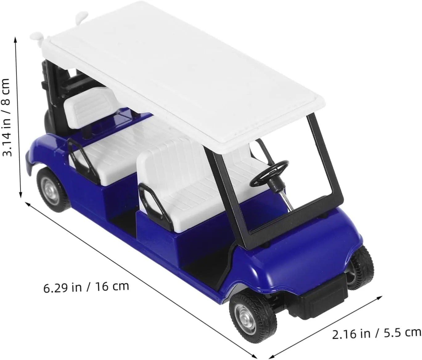 VICASKY Golf Cart Model Collectible Diecast Mini Golf Cart Action for Pullback Feature for Home Office Decor Detailed Design Engaging Play