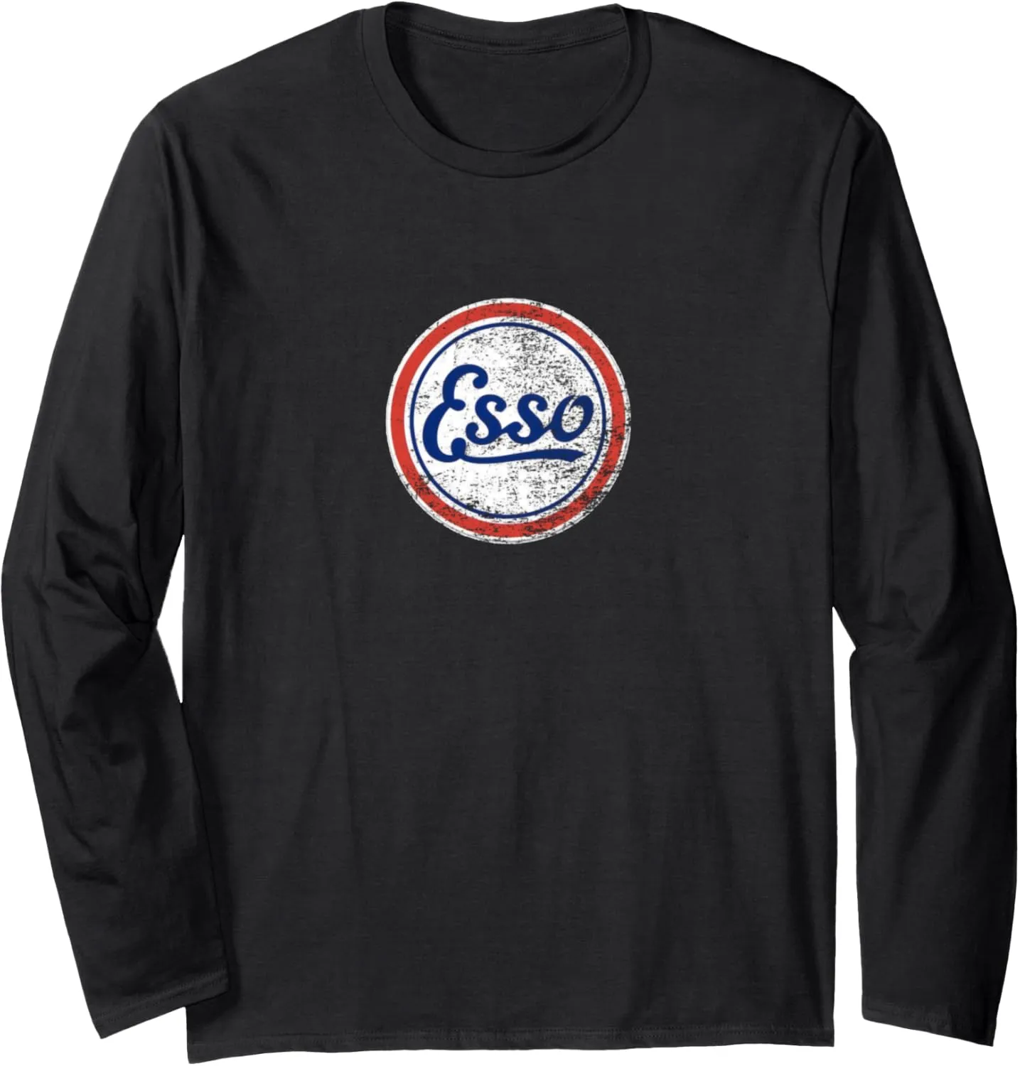 Vintage Car ESSO Gas Station Mens and Womens Long Sleeve T-Shirt