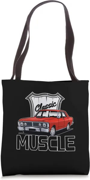 Vintage Hot Rod, Classic Muscle, V8 American Muscle Cars Tote Bag