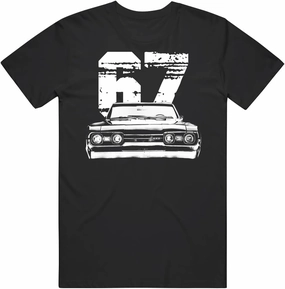 Vintage 1967 Oldsmobile 442 Front Grill View with Model Year Car Enthusiast T Shirt