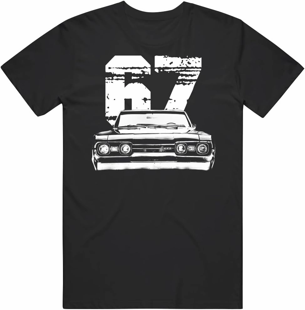 Vintage 1967 Oldsmobile 442 Front Grill View with Model Year Car Enthusiast T Shirt