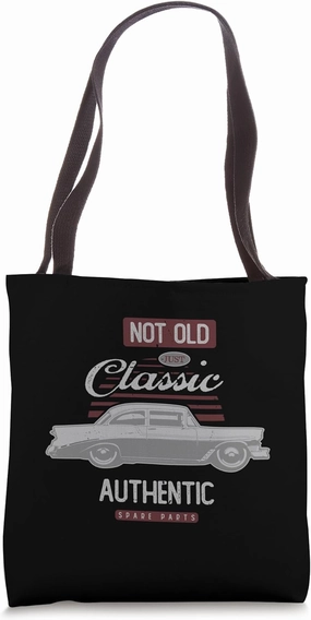 Vintage Car Lovers Not Old Just Classic Tote Bag