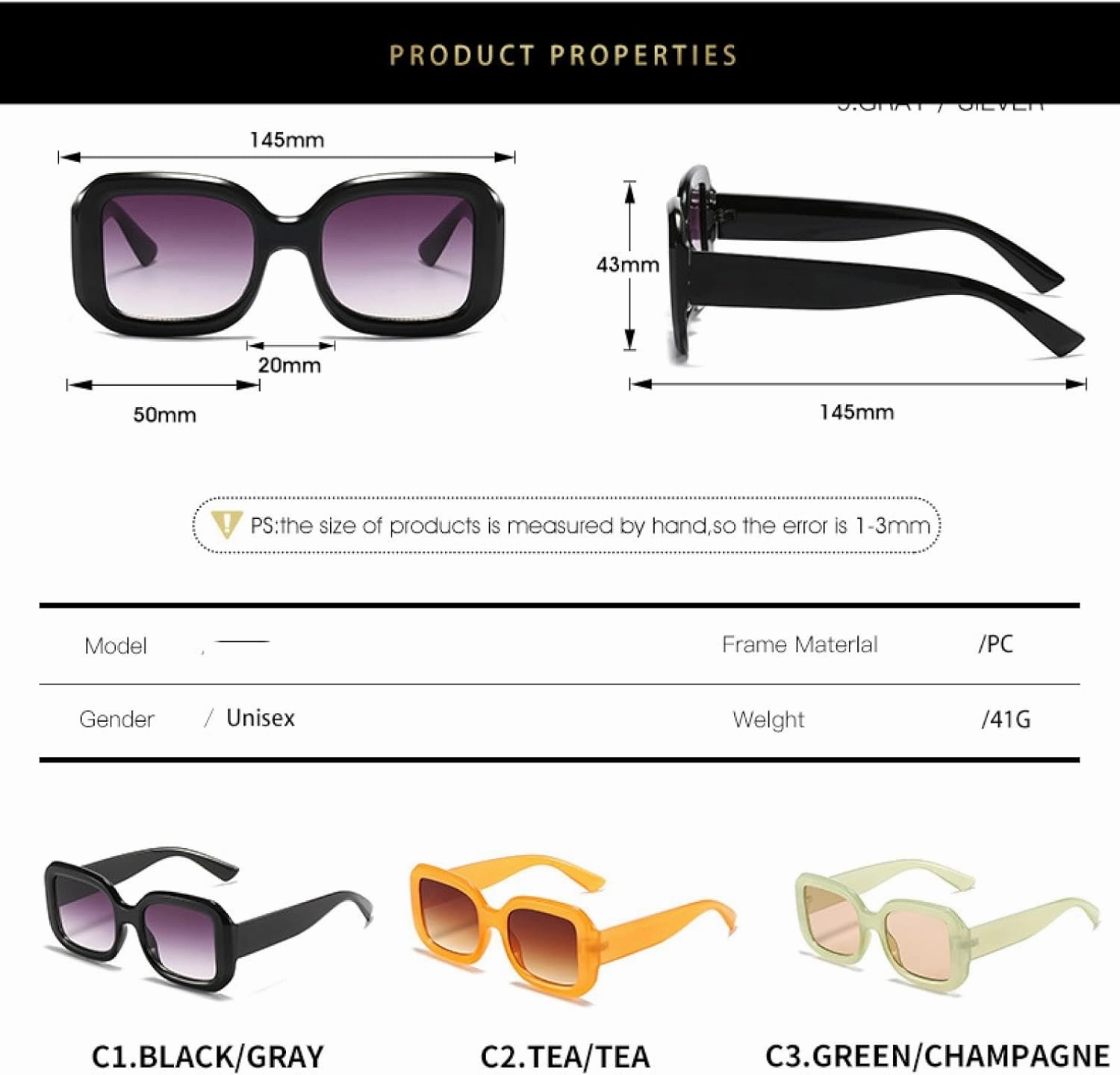 Vintage Sunglasses for Women Men Classic Fashion Eyeglasses Ladies Travel Driving Shade Sun Glasses Uv400