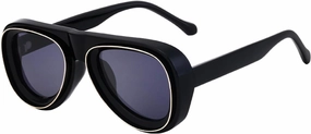 Vintage Sunglasses Women for Men Male Concave Frame Sun Glasses Punk Luxury Popular Big Frame Shades