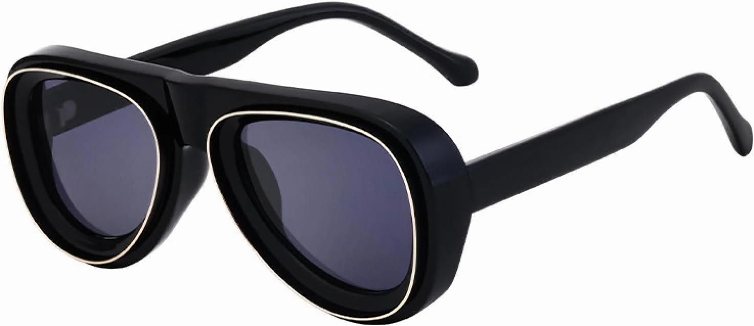 Vintage Sunglasses Women for Men Male Concave Frame Sun Glasses Punk Luxury Popular Big Frame Shades