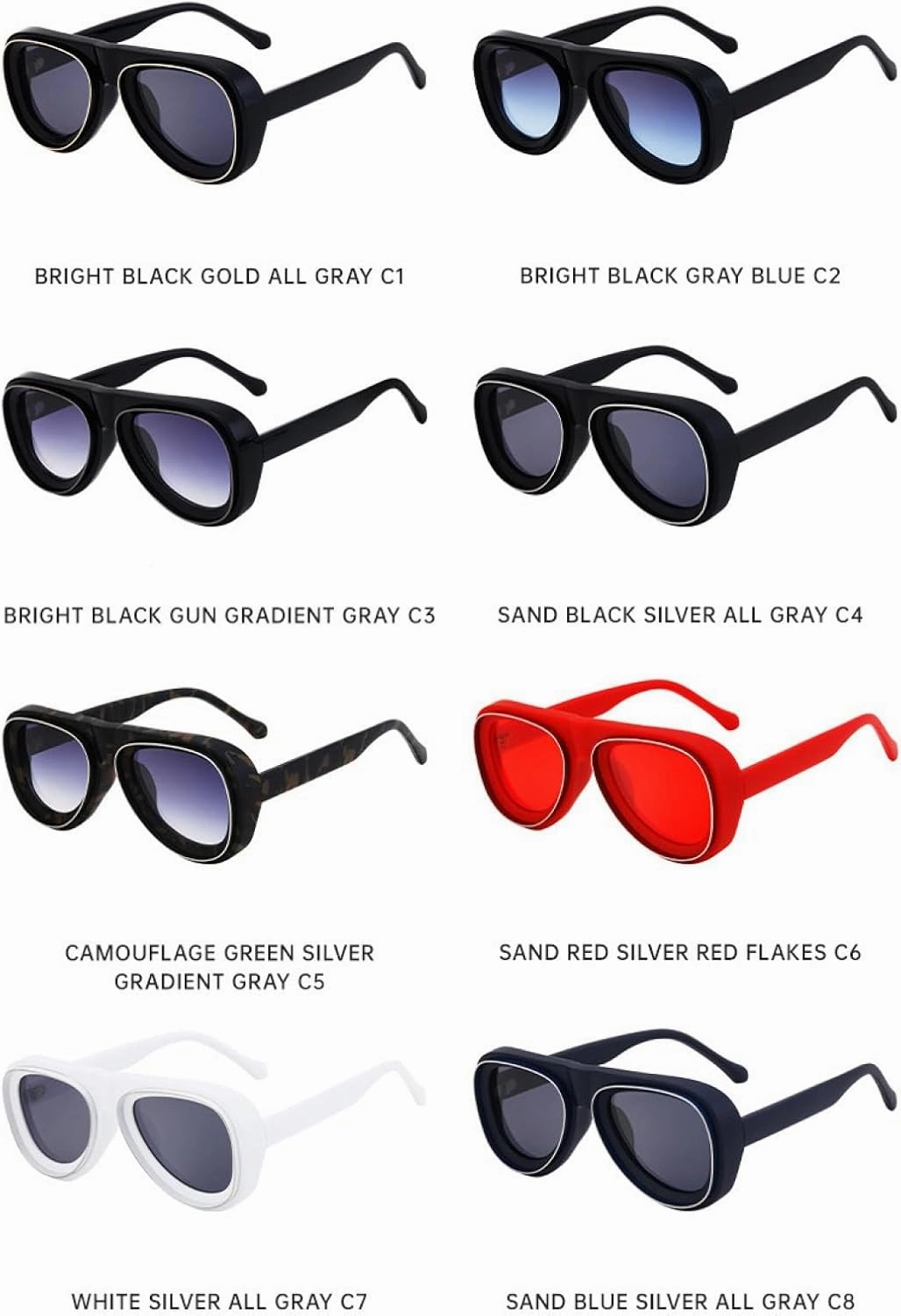 Vintage Sunglasses Women for Men Male Concave Frame Sun Glasses Punk Luxury Popular Big Frame Shades
