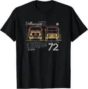 Volkswagen T2 Mini Van 72 Father's Day T-Shirt