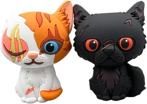 Warrior Cats Collectible 3D Figurines - Brightheart & Yellowfang Twin Pack from The Warriors Book Series The Prophecies Begin, Officially Licensed Products