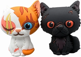 Warrior Cats Collectible 3D Figurines - Brightheart & Yellowfang Twin Pack from The Warriors Book Series The Prophecies Begin, Officially Licensed Products