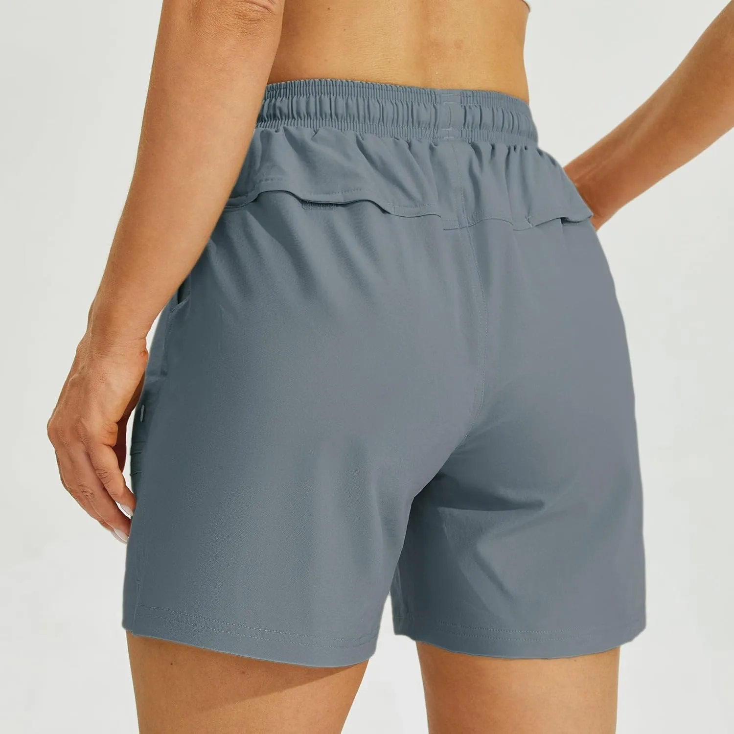 Willit Women's 5" Hiking Shorts Golf Athletic Outdoor Shorts Quick Dry Workout Summer Water Shorts with Pockets