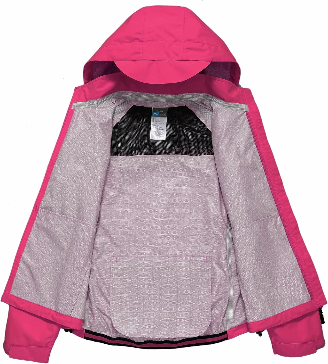Willit Women's Cycling Running Jackets Rain Windproof Jackets Lightweight Windbreaker Bike Hiking Jacket Packable Hooded