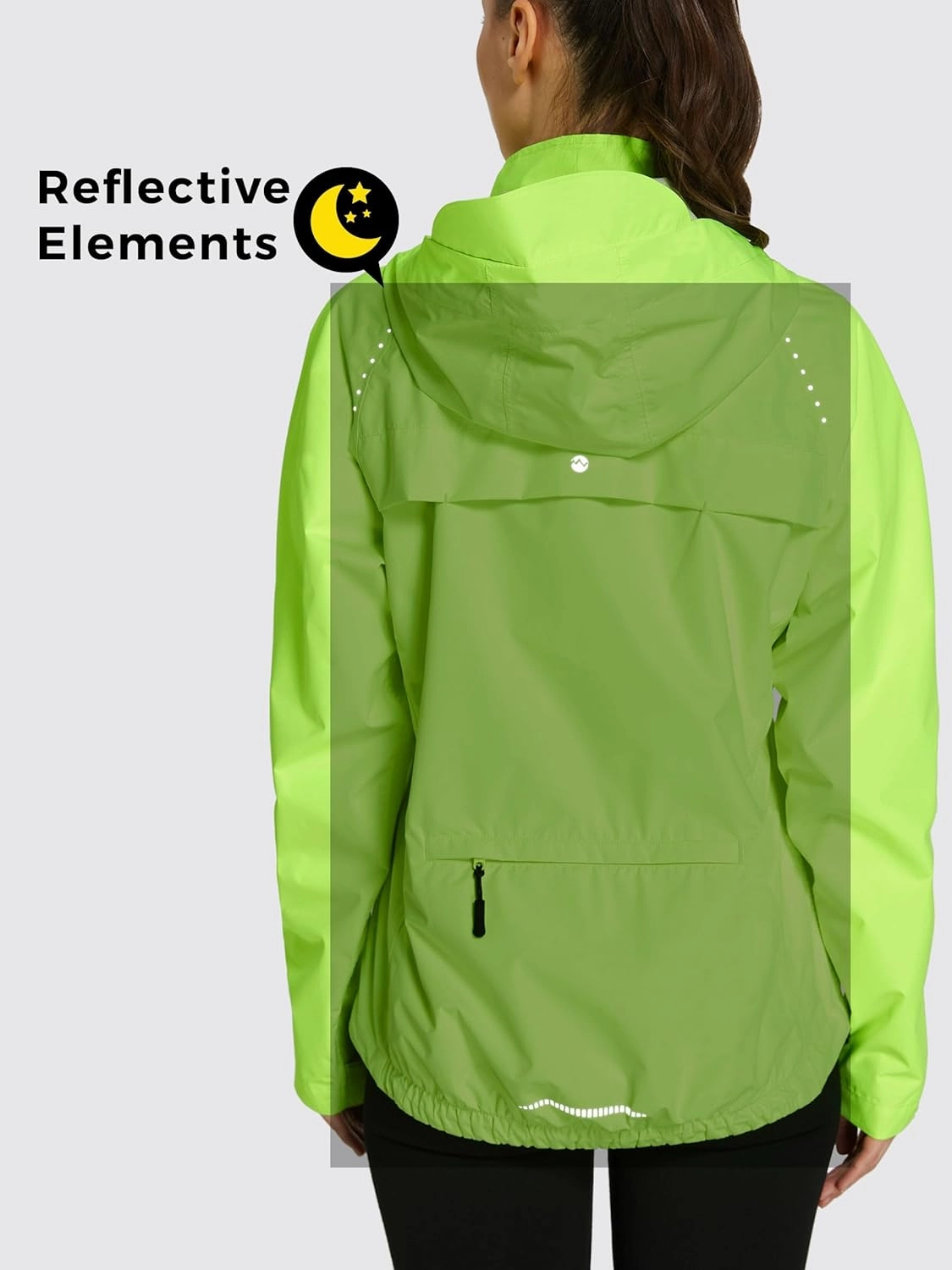 Willit Women's Cycling Running Jackets Rain Windproof Jackets Lightweight Windbreaker Bike Hiking Jacket Packable Hooded