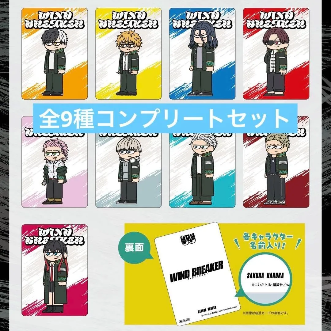 Wind Breaker Purchase Bonus Limited Giroli Mini Card, 9 Types