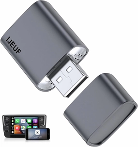 Wireless CarPlay Adapter for Apple iPhone 2025 Upgraded,Ultra-Low Lag,Stable Connection,Mini Apple Car Play Wireless Adapter for Cars with Built-in Wired CarPlay and iPhone iOS 10 ,USB A