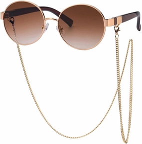 Woman Chain Trendy Fashion Sunglasses Luxury Classic Outdoor Man Retro Sunglasses